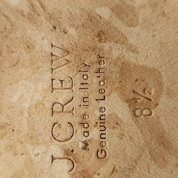 J.crew Darby Leather & Gold Studded Cap Toe Loafers  Flats 8.5 - Picture 9 of 9